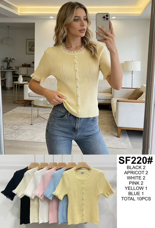 Bluzki damskie Roz Standard, Mix kolor Paczka 10 szt